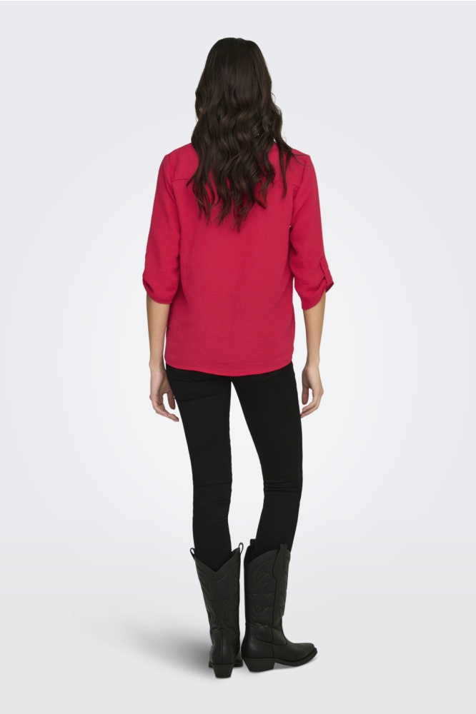 Jacqueline de Yong rode dames t-shirt | Model