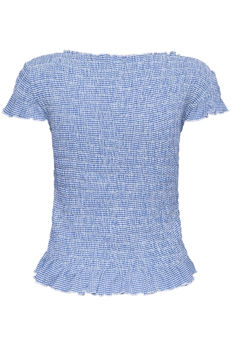Only blauwe dames top | Achteraanzicht