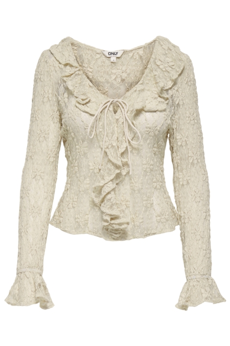 Only beige dames blouse | Vooraanzicht