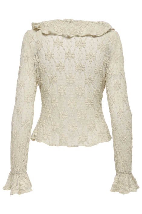 Only beige dames blouse | Achteraanzicht