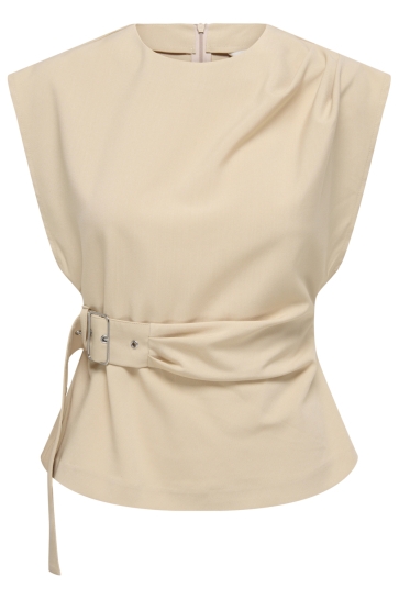 Only onlterra s/l belt top wvn sud Beige