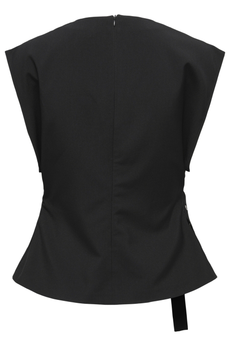 Only zwarte dames top | Model achteraanzicht