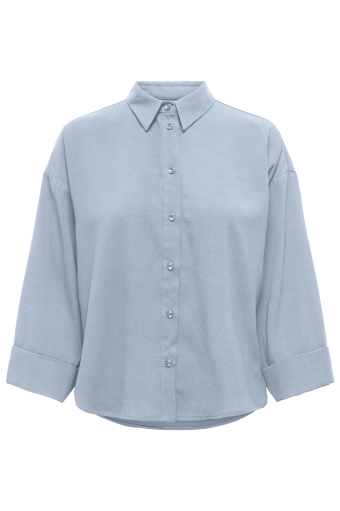 Only blauwe dames blouse | Vooraanzicht