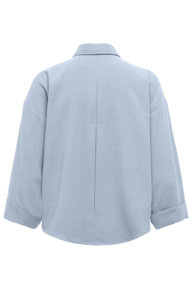 Only blauwe dames blouse | Achteraanzicht