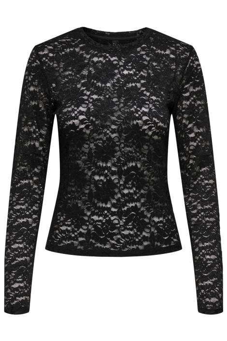 Only zwarte dames t-shirt | Vooraanzicht