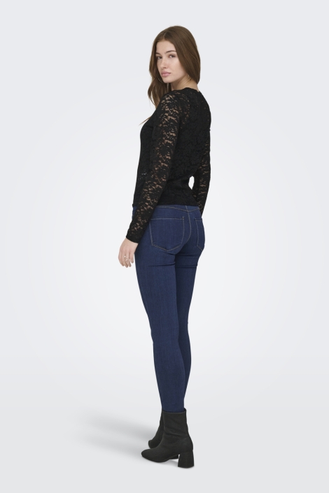 Only zwarte dames t-shirt | Model