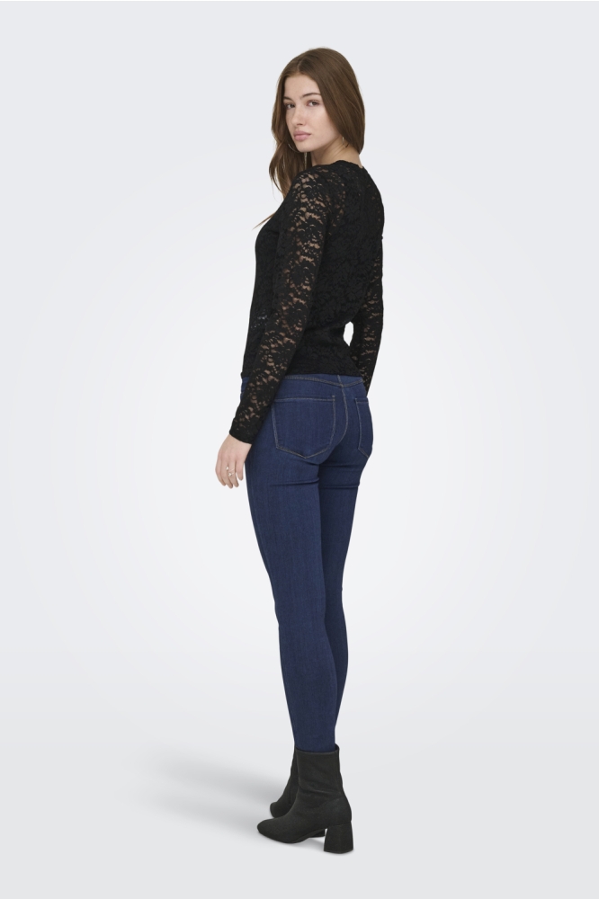 Only zwarte dames t-shirt | Model