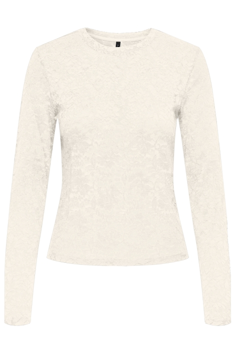 Only beige dames t-shirt | Vooraanzicht