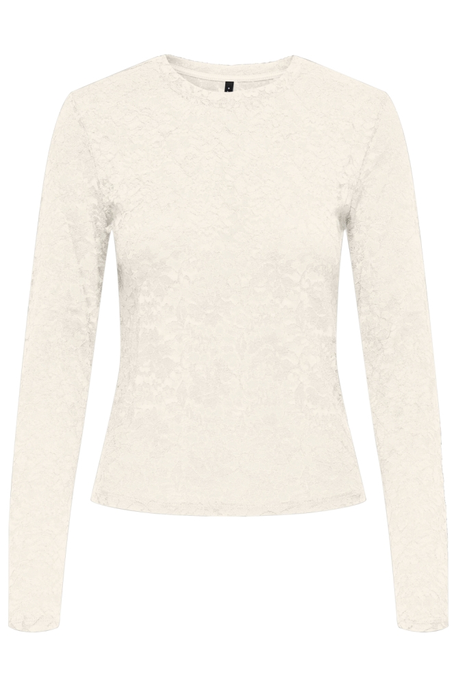 Only beige dames t-shirt | Vooraanzicht