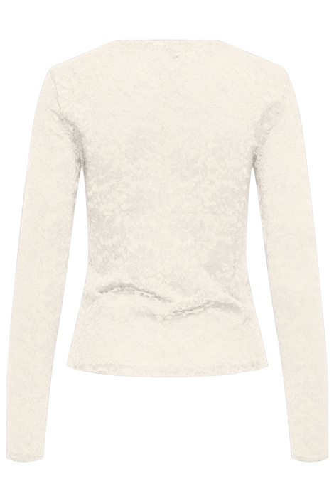 Only beige dames t-shirt | Achteraanzicht