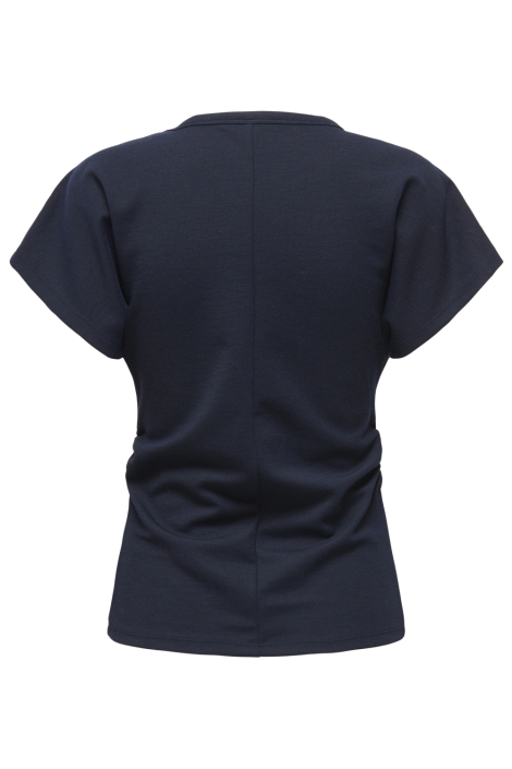 Only blauwe dames t-shirt | Achteraanzicht