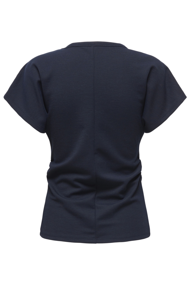 Only blauwe dames t-shirt | Achteraanzicht