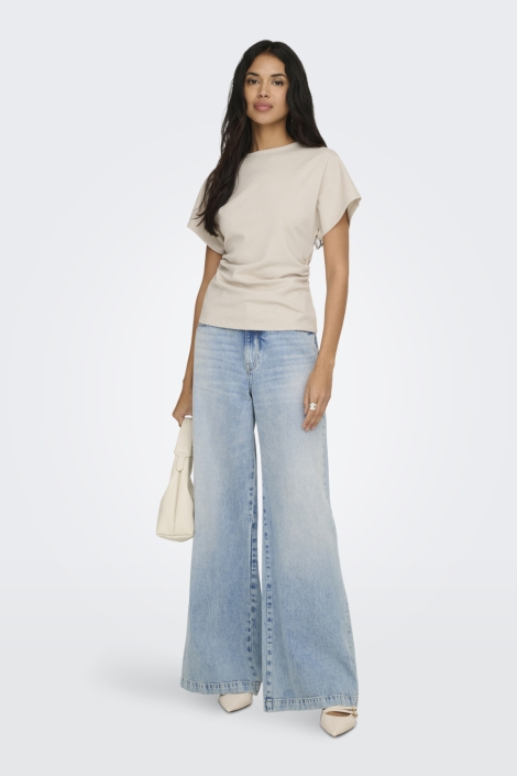 Only beige dames t-shirt | Model