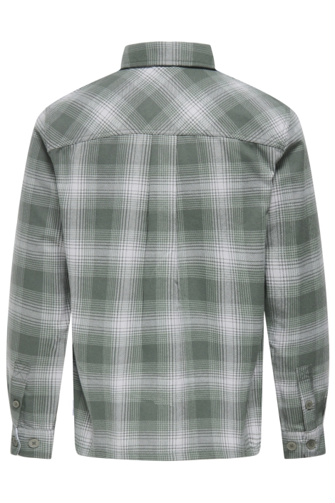 Only & Sons groene heren overhemd | Achteraanzicht