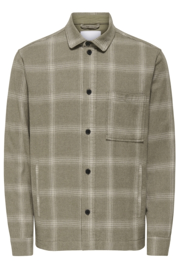 Only & Sons Overhemd ONSAIDEN CHECKED TWILL SHIRT FRML 22035467 WALNUT/MELANGE