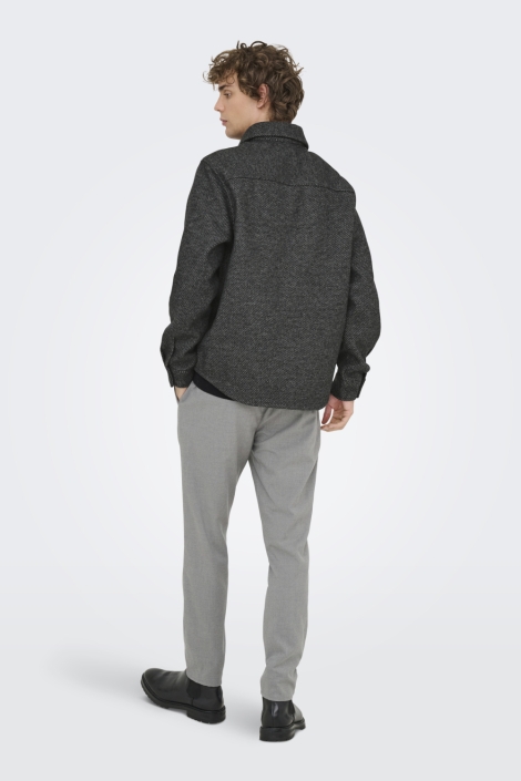 Only & Sons grijze heren overhemd | Model