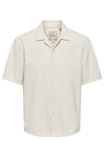 Only & Sons Overhemd ONSCOLT REG S/S 0570 RESORT SHIRT 22036380 GARDENIA