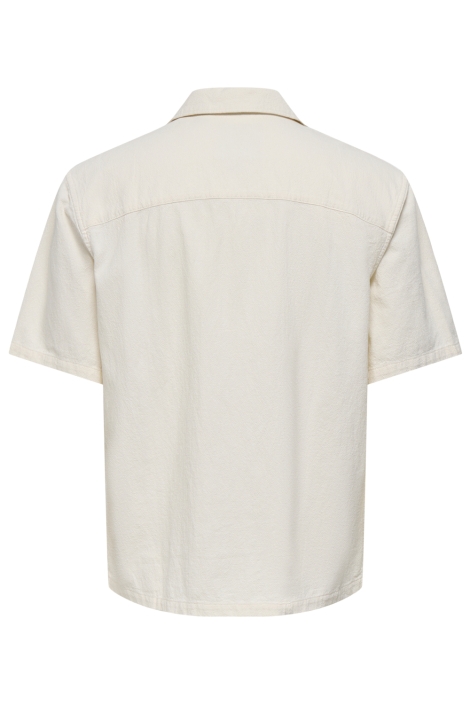 Only & Sons witte heren overhemd | Achteraanzicht