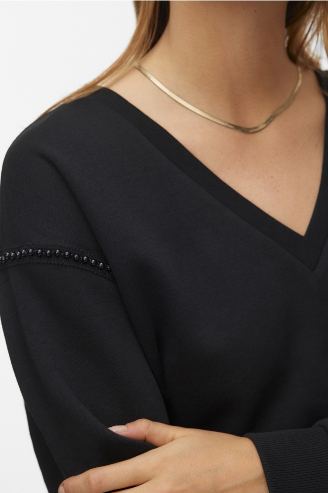 Vero Moda zwarte dames sweater | Close up