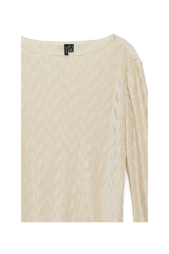 Vero Moda beige dames t-shirt | Close up