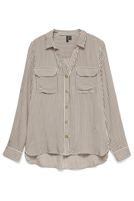 Vero Moda bruine dames blouse | Vooraanzicht