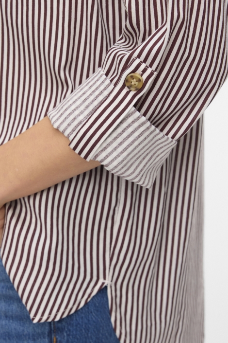 Vero Moda bordeaux dames blouse | Close up