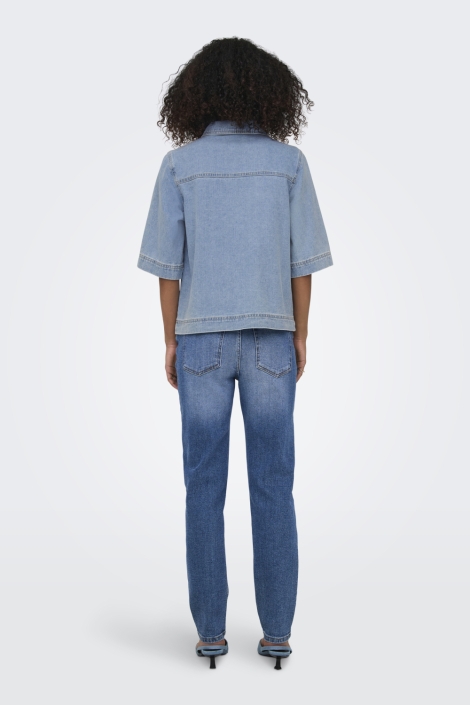 Only blauwe dames blouse | Model