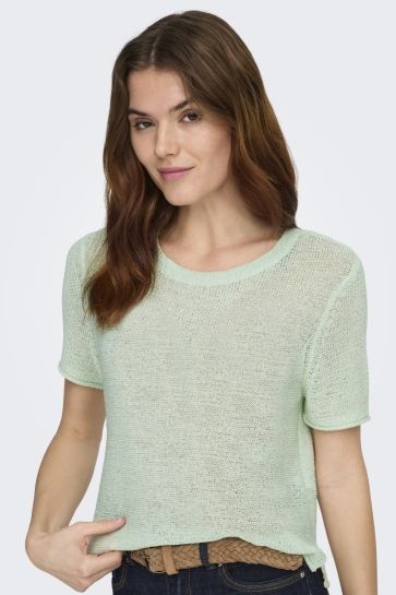 Only onlsunny s/s pullover knt noos Groen