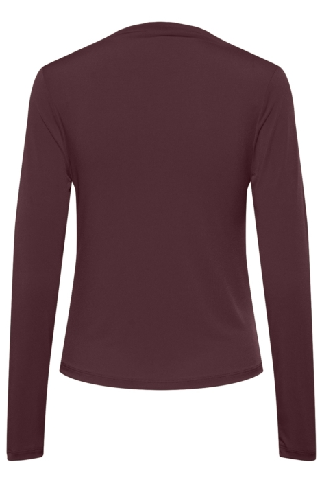 Pieces bordeaux dames t-shirt | Achteraanzicht