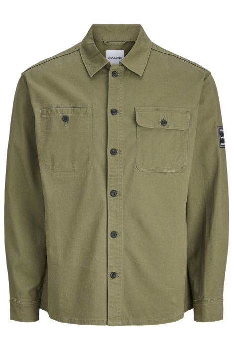 Jack & Jones groene heren overhemd | Vooraanzicht