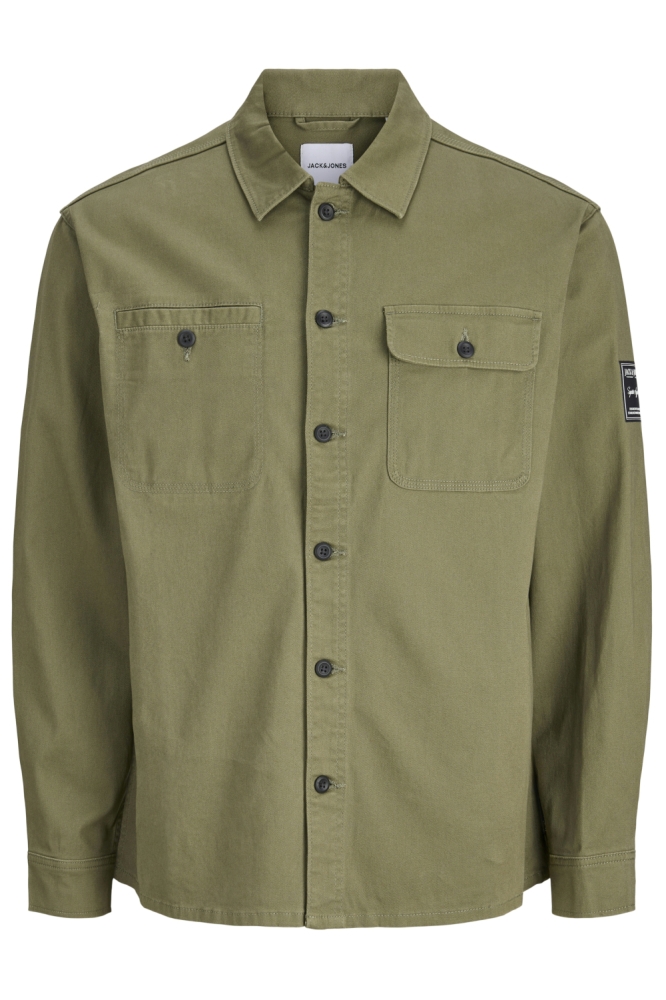 Jack & Jones groene heren overhemd | Vooraanzicht