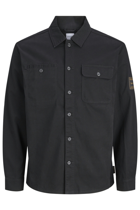 Jack & Jones zwarte heren overhemd | Vooraanzicht