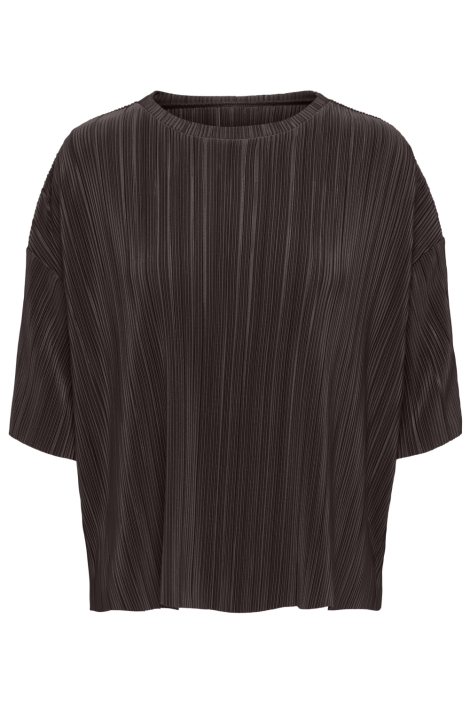 Only bruine dames t-shirt | Vooraanzicht