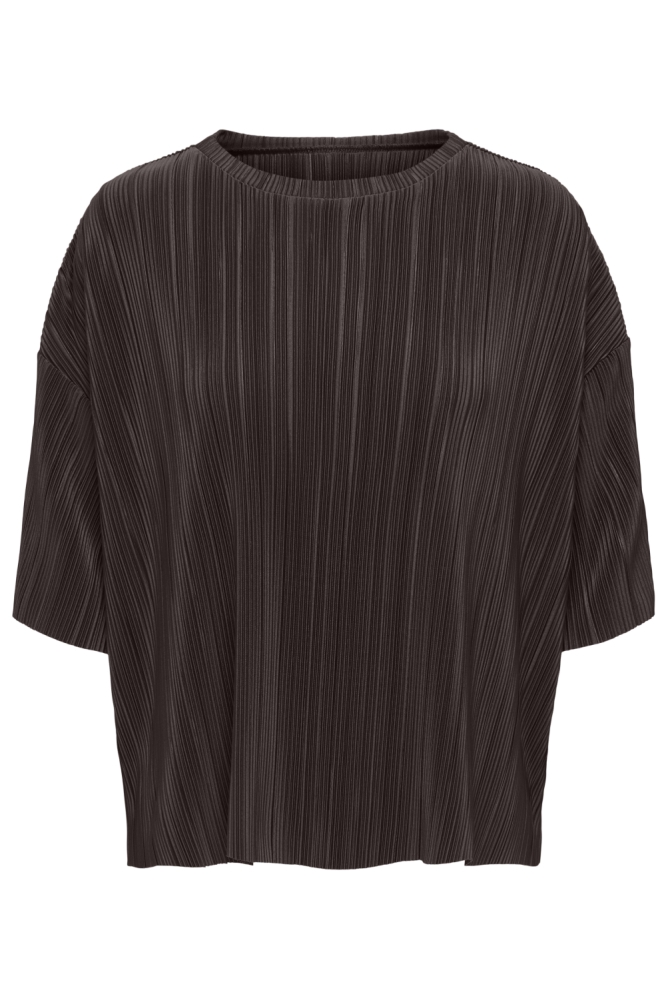 Only bruine dames t-shirt | Vooraanzicht