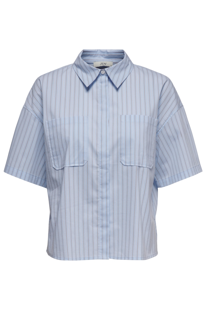 Jacqueline de Yong blauwe dames blouse | Vooraanzicht