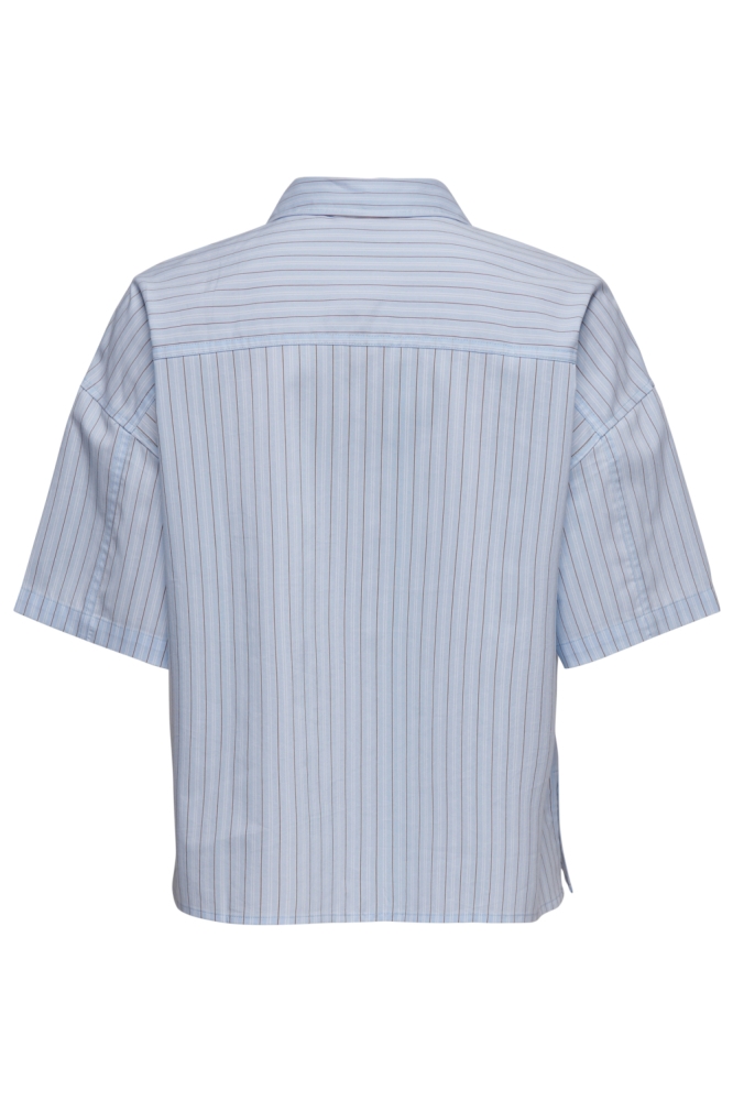 Jacqueline de Yong blauwe dames blouse | Achteraanzicht