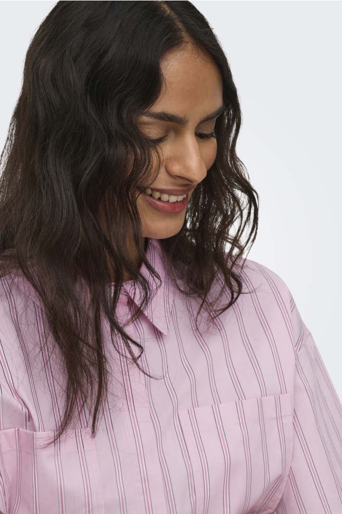 Jacqueline de Yong roze dames blouse | Close up