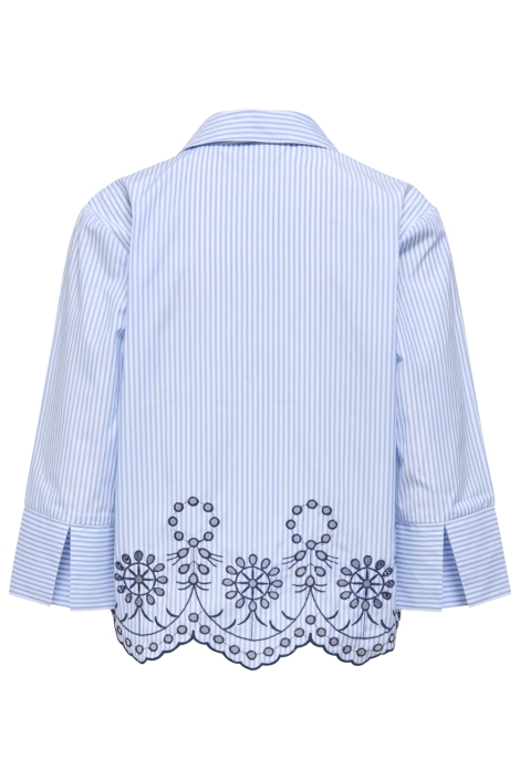 Jacqueline de Yong blauwe dames blouse | Achteraanzicht