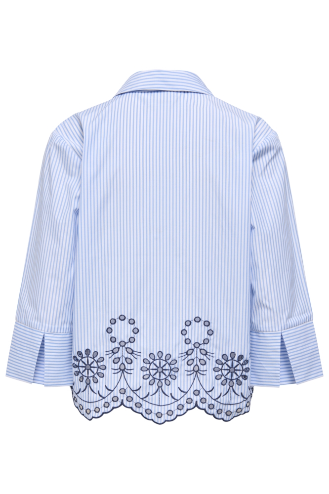 Jacqueline de Yong blauwe dames blouse | Achteraanzicht