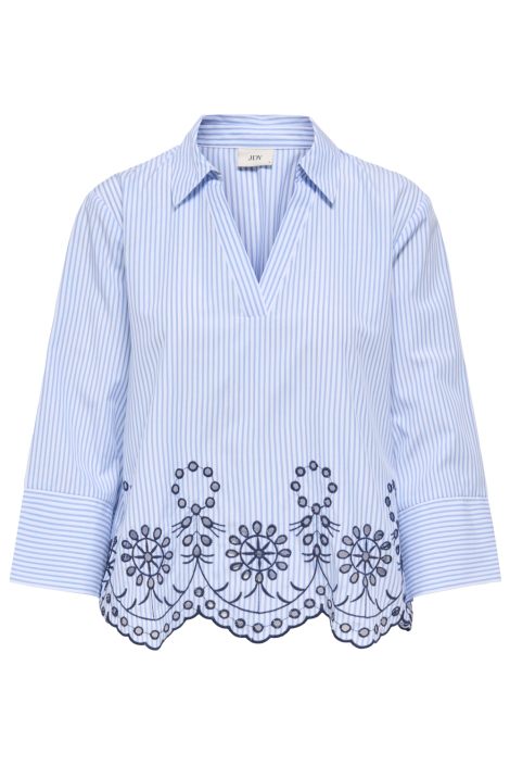 Jacqueline de Yong blauwe dames blouse | Vooraanzicht
