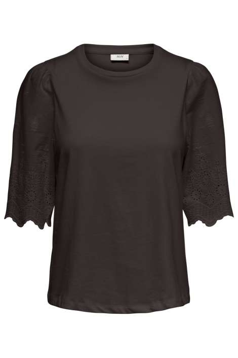 Jacqueline de Yong bruine dames t-shirt | Vooraanzicht