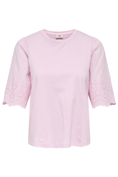 Jacqueline de Yong roze dames t-shirt | Vooraanzicht