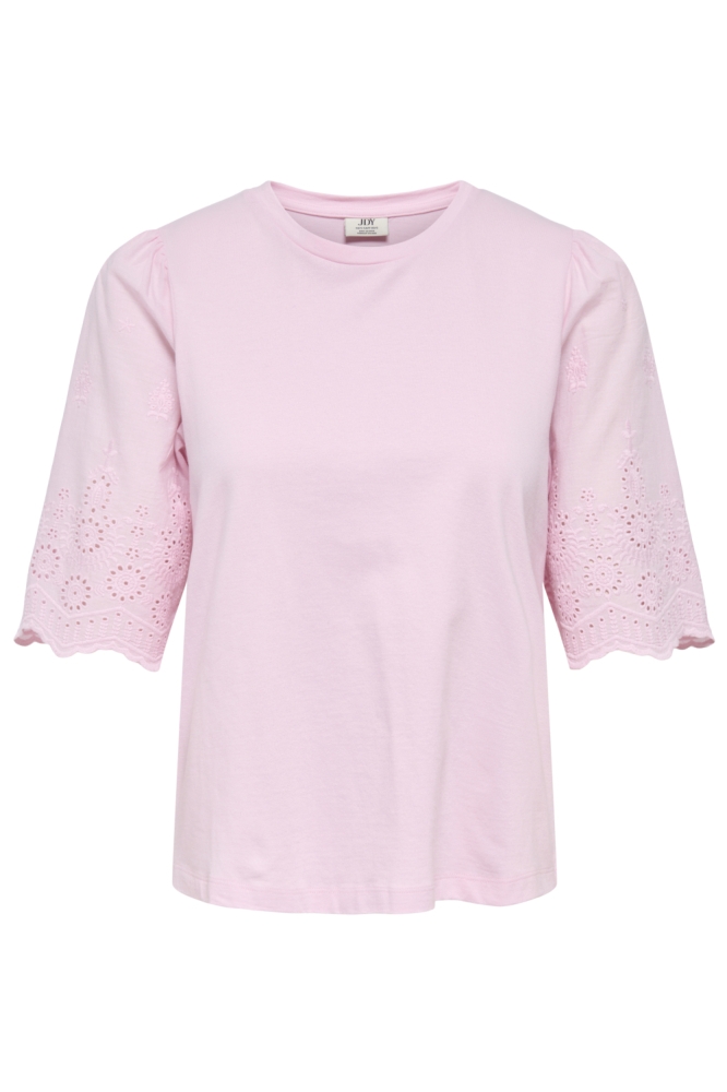 Jacqueline de Yong roze dames t-shirt | Vooraanzicht