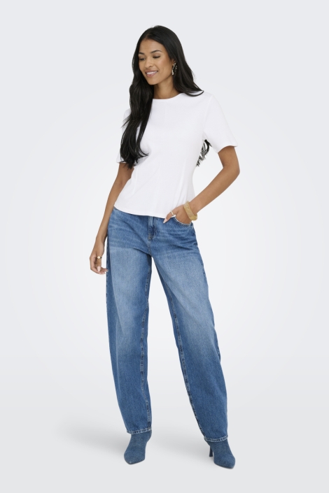 Jacqueline de Yong witte dames t-shirt | Model