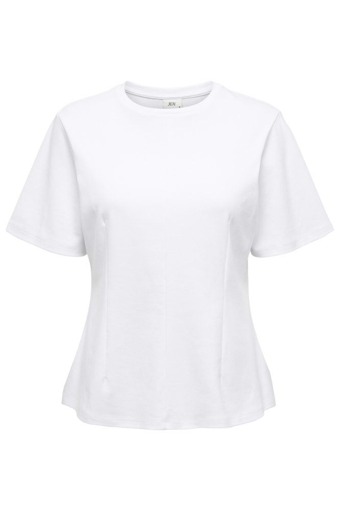 Jacqueline de Yong witte dames t-shirt | Vooraanzicht