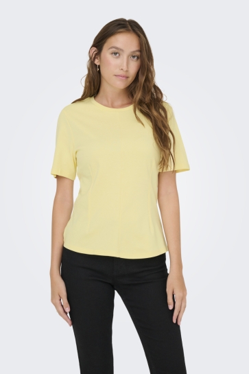 Jacqueline de Yong JDYEVA SS TOP JRS 15370716 FRENCH VANILLA