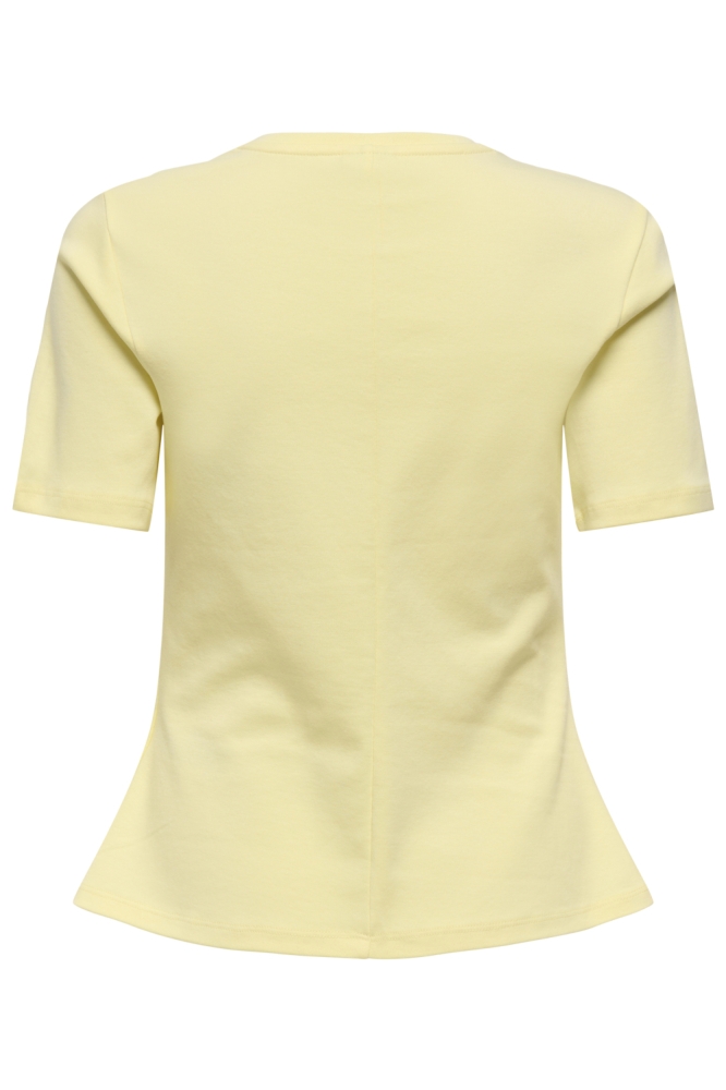 Jacqueline de Yong gele dames t-shirt | Achteraanzicht