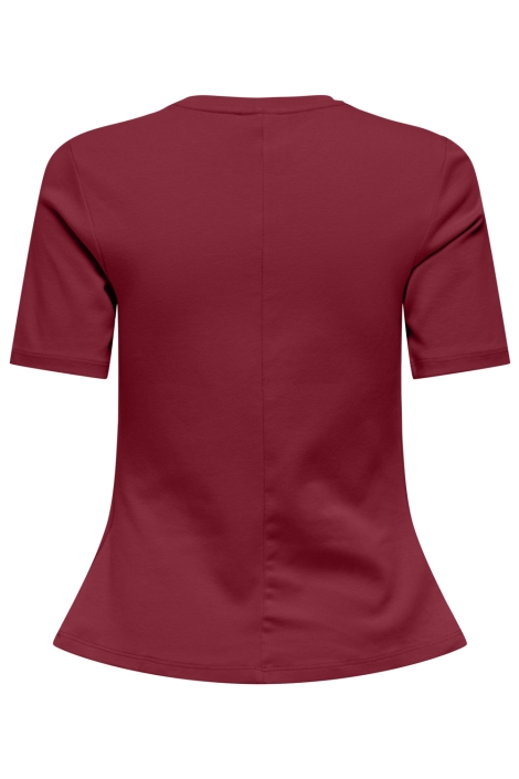 Jacqueline de Yong rode dames t-shirt | Achteraanzicht