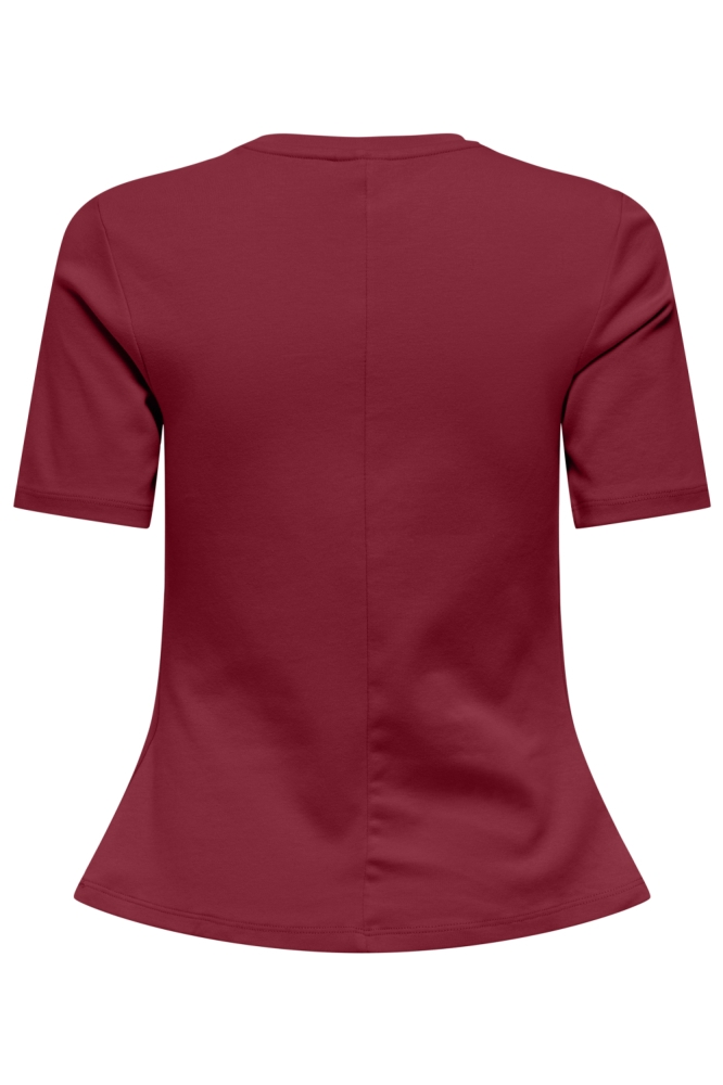 Jacqueline de Yong rode dames t-shirt | Achteraanzicht