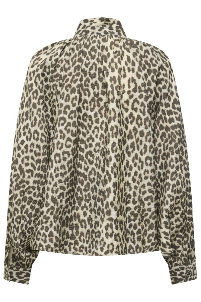 Jacqueline de Yong beige dames blouse | Achteraanzicht